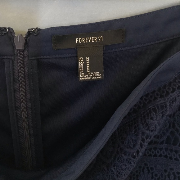 Blue Lace Skirt - Picture 3 of 3